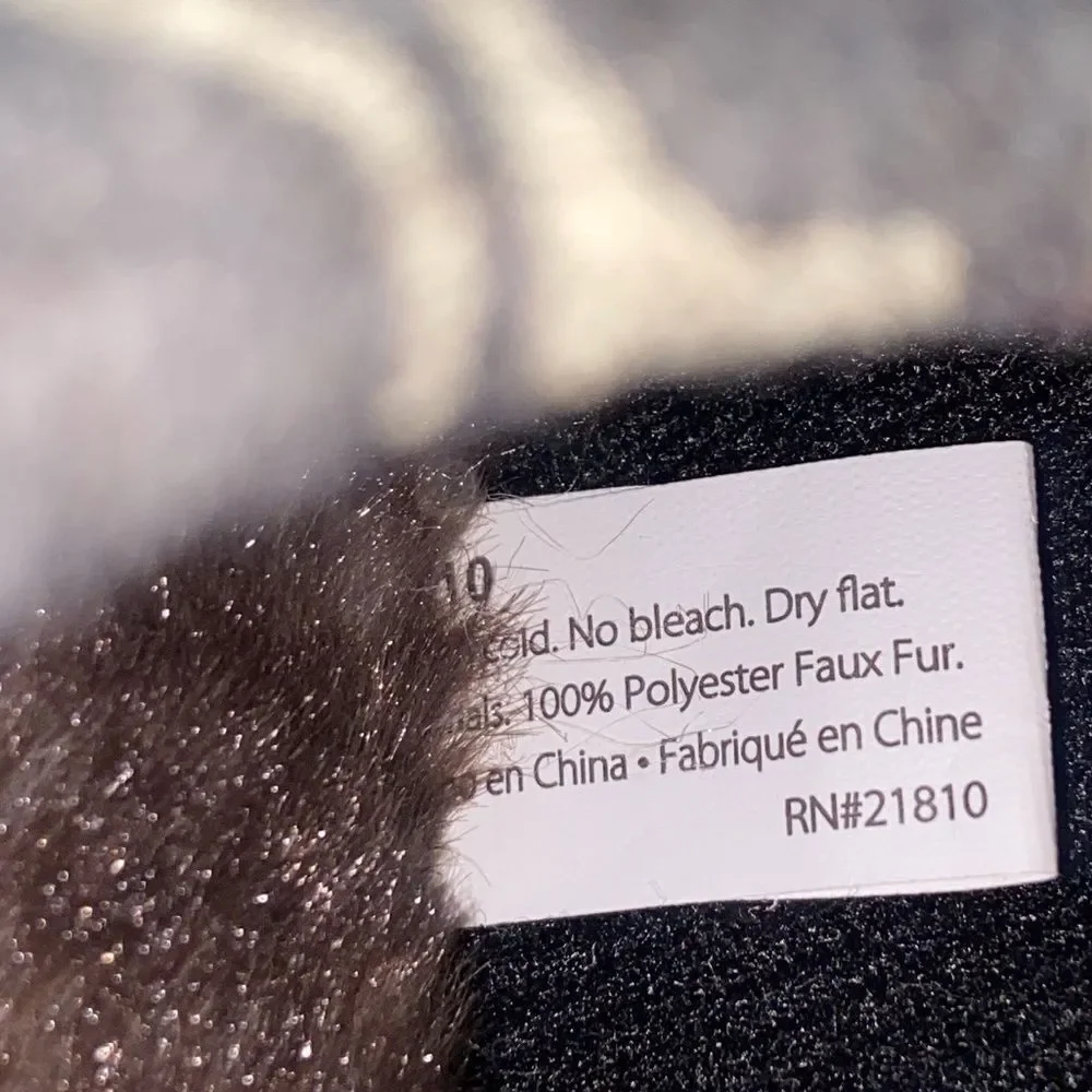 Dearfoams Faux Fur Slippers Unisex Size Men’s 7-8 Women’s 9-10